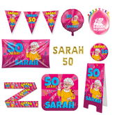 Sarah Verjaardag Versiering Pakket XL Roze